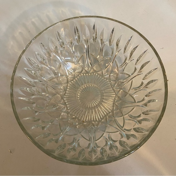 Vintage clear crystal 11” serving‎  bowl - Picture 2 of 5